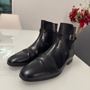 Zara Men's Black Leather Boots